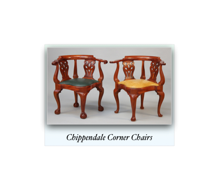 ￼
Chippendale Corner Chairs