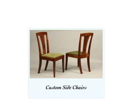 Fine Handmade Chair custom made of walnut, mahogany, cherry and tiger maple