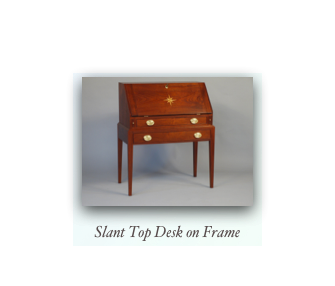 Slant Top Desk on Frame Hepplewhite Slant Top Desk Queen Anne Slant Top Desk