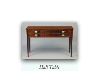 Hall Table Walnut 2 Drawer Hall Table