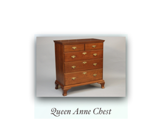 Queen Anne Chest Reproduction Chest 18th Century Early American Furniture