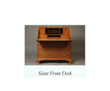 Slant Front Desk Fine Desk Makers NY Maine, Mass, NH, RI, Conn, PA, 