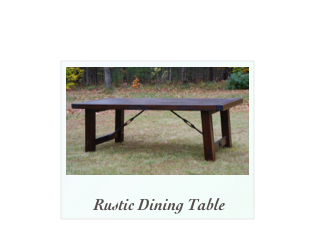 Rustic Walnut Dining Table with turnbuckles