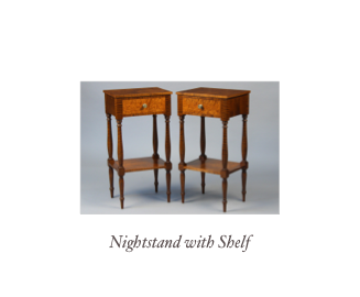 Custom Federal ENd Table handmade 18th century furniture and 19th century furniture