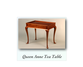 QUeen Anne Tea table made of solid cherry