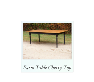 Farm Table with Cherry Top