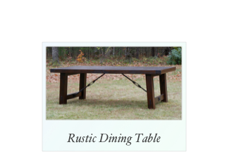 Rustic Walnut Dining Table